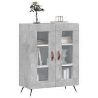 Credenza Grigio Cemento 69,5x34x90 cm in Legno Multistrato 827760
