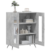 Credenza Grigio Cemento 69,5x34x90 cm in Legno Multistrato 827760