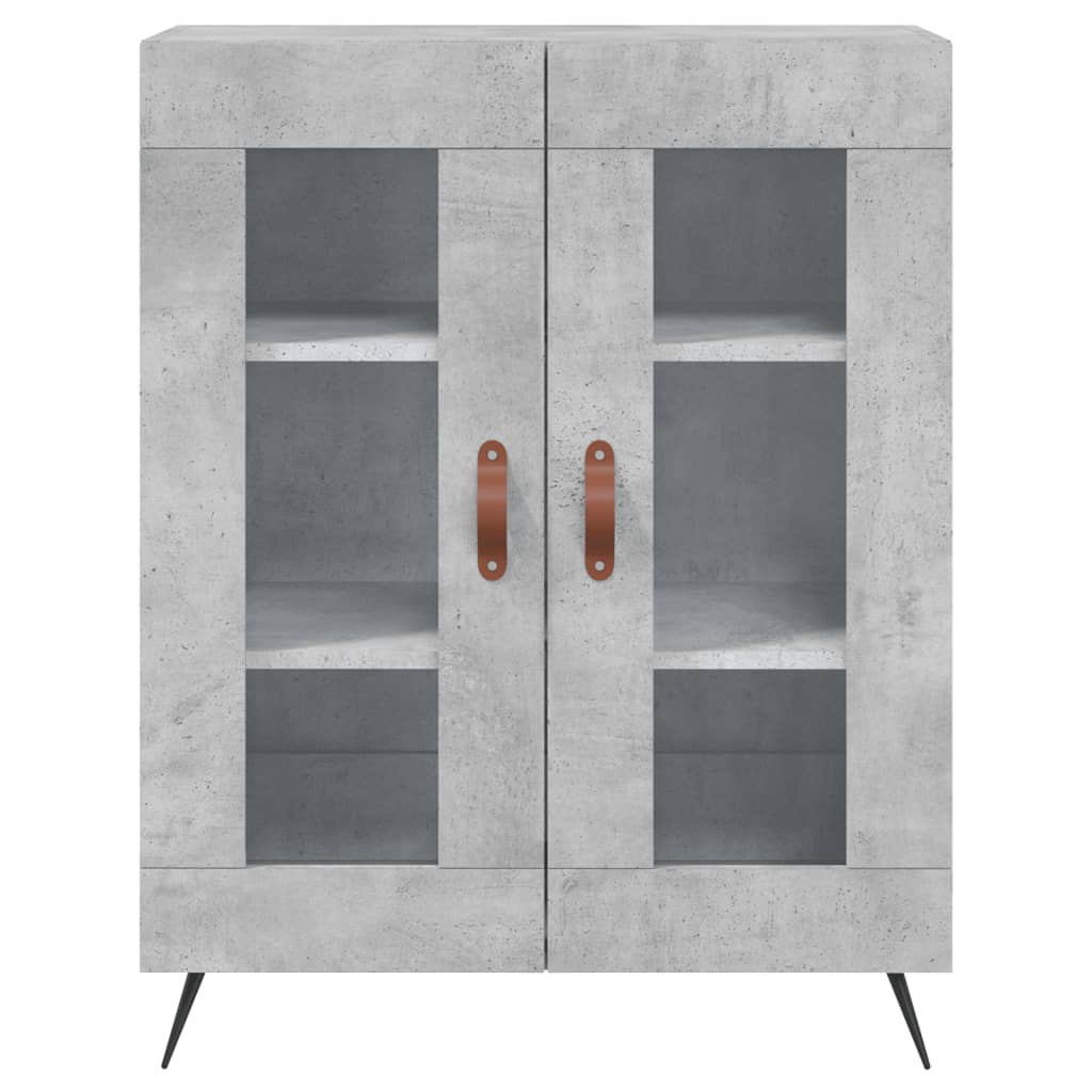 Credenza Grigio Cemento 69,5x34x90 cm in Legno Multistrato 827760