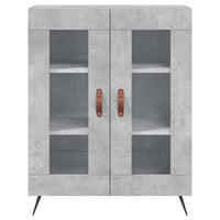 Credenza Grigio Cemento 69,5x34x90 cm in Legno Multistrato 827760