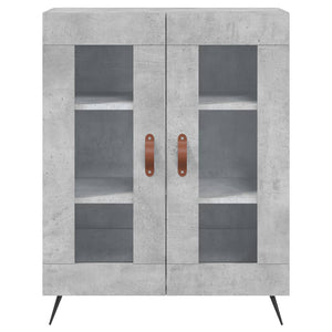 Credenza Grigio Cemento 69,5x34x90 cm in Legno Multistrato 827760