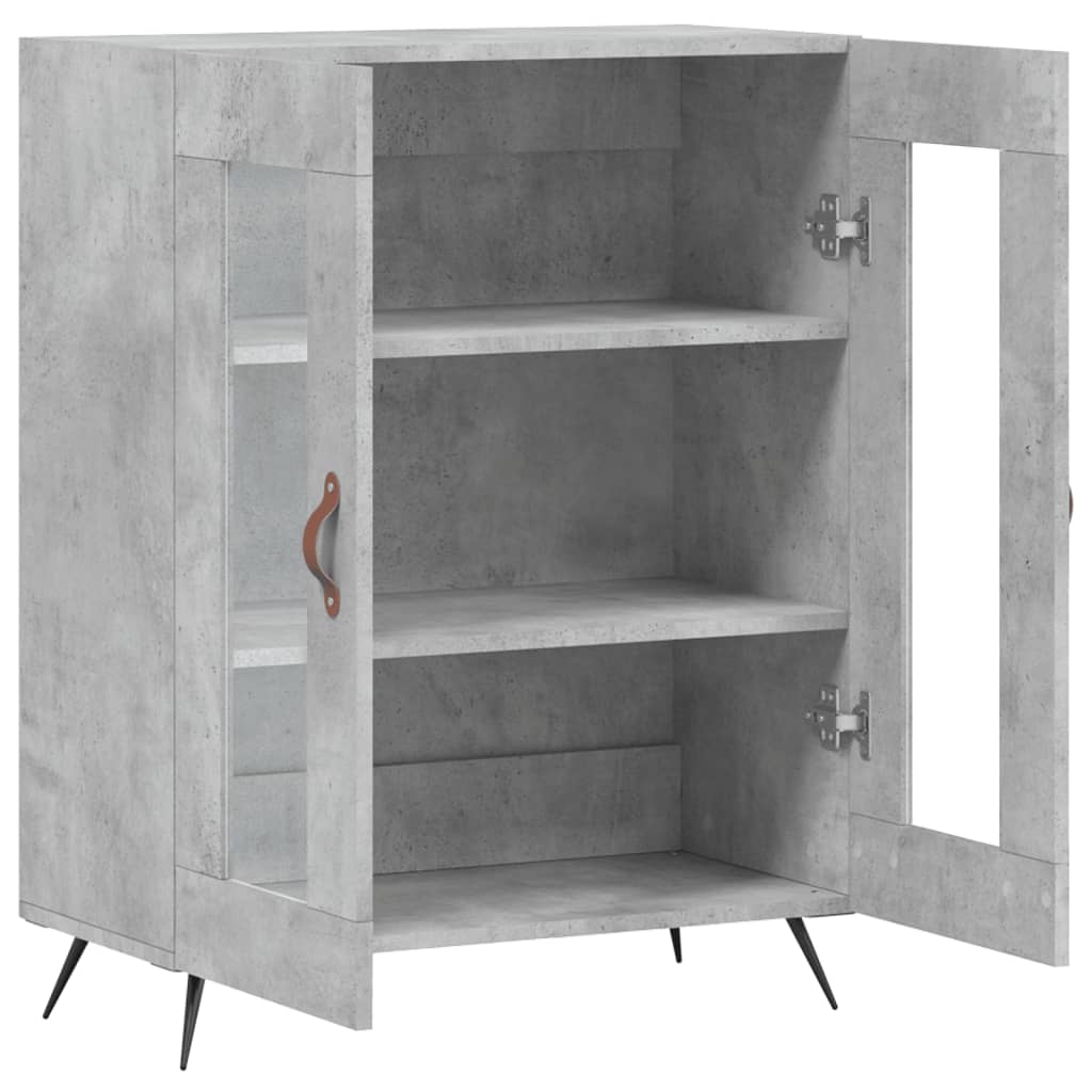 Credenza Grigio Cemento 69,5x34x90 cm in Legno Multistrato 827760