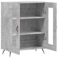Credenza Grigio Cemento 69,5x34x90 cm in Legno Multistrato 827760