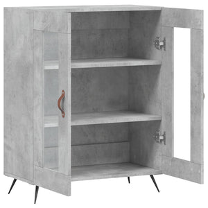 Credenza Grigio Cemento 69,5x34x90 cm in Legno Multistrato 827760