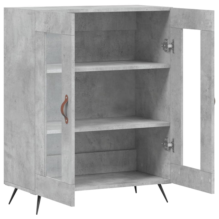 Credenza Grigio Cemento 69,5x34x90 cm in Legno Multistrato 827760