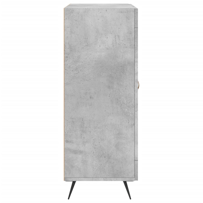 Credenza Grigio Cemento 69,5x34x90 cm in Legno Multistrato 827760