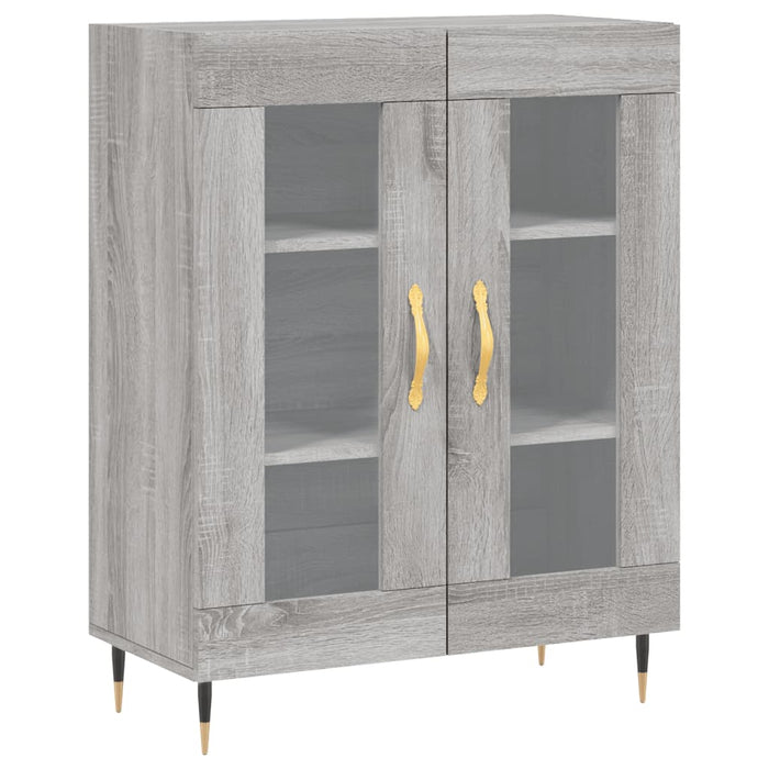 Credenza Grigio Sonoma 69,5x34x90 cm in Legno Multistratocod mxl 80866