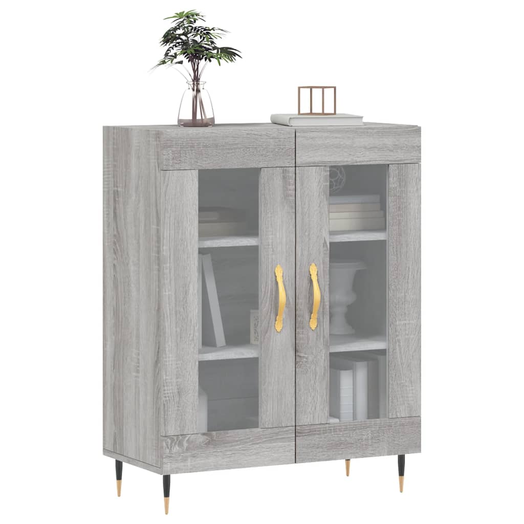 Credenza Grigio Sonoma 69,5x34x90 cm in Legno Multistratocod mxl 80866