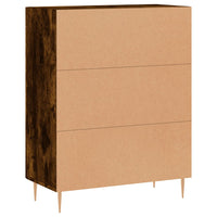 Credenza Rovere Fumo 69,5x34x90 cm in Legno Multistrato 827777