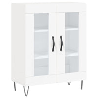 Credenza buffet cassettiera mobile contenitore organizer cucina soggiorno soggiorno 69,5 x 34 x 90 cm derivati ​​del legno bianco 02_0030435