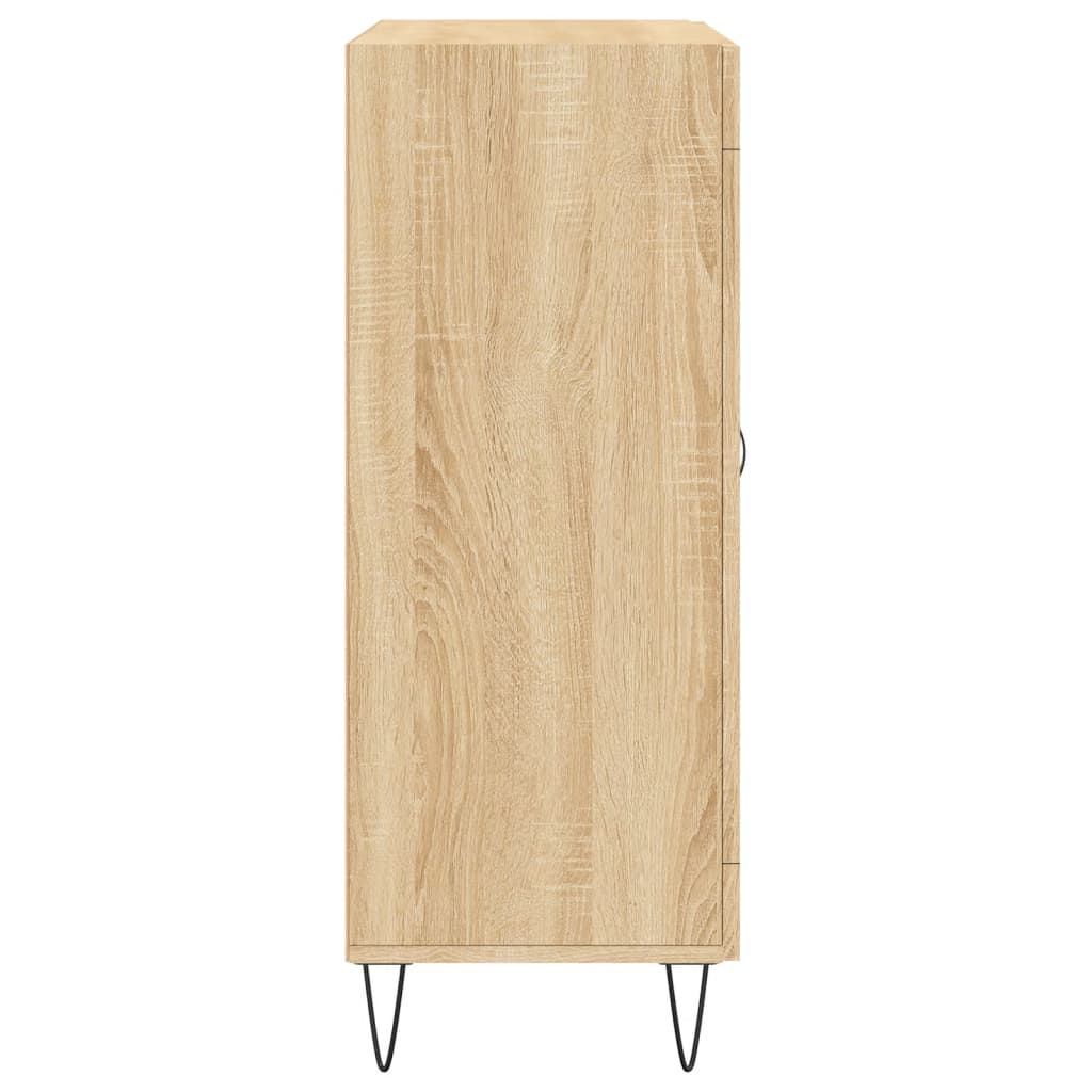 Buffet credenza cassettiera armadio mobile contenitore organizer cucina soggiorno rovere Sonoma 695 x 34 x 90 cm legno ingegnerizzato marrone 02_0031639