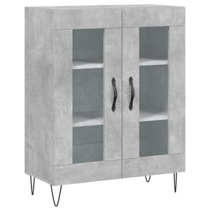 Credenza Grigio Cemento 69,5x34x90 cm in Legno Multistrato 827784