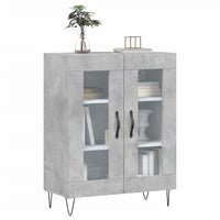 Credenza Grigio Cemento 69,5x34x90 cm in Legno Multistratocod mxl 103875