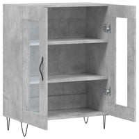 Credenza Grigio Cemento 69,5x34x90 cm in Legno Multistrato 827784