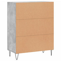 Credenza Grigio Cemento 69,5x34x90 cm in Legno Multistrato 827784