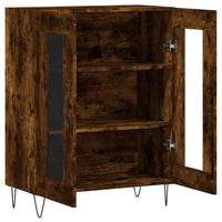 Credenza Rovere Fumo 69,5x34x90 cm in Legno Multistrato 827785