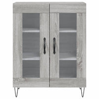 Credenza Grigio Sonoma 69,5x34x90 cm in Legno Multistrato 827786