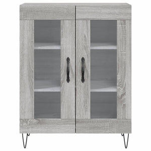 Credenza Grigio Sonoma 69,5x34x90 cm in Legno Multistrato 827786
