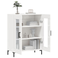 Credenza 69,5x34x90 cm in Legno Multistrato Bianco Lucido 827790