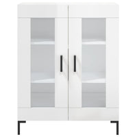 Credenza-Buffet-Armadio da cucina 69,5x34x90 cm in Legno Multistrato Bianco Lucido 459904