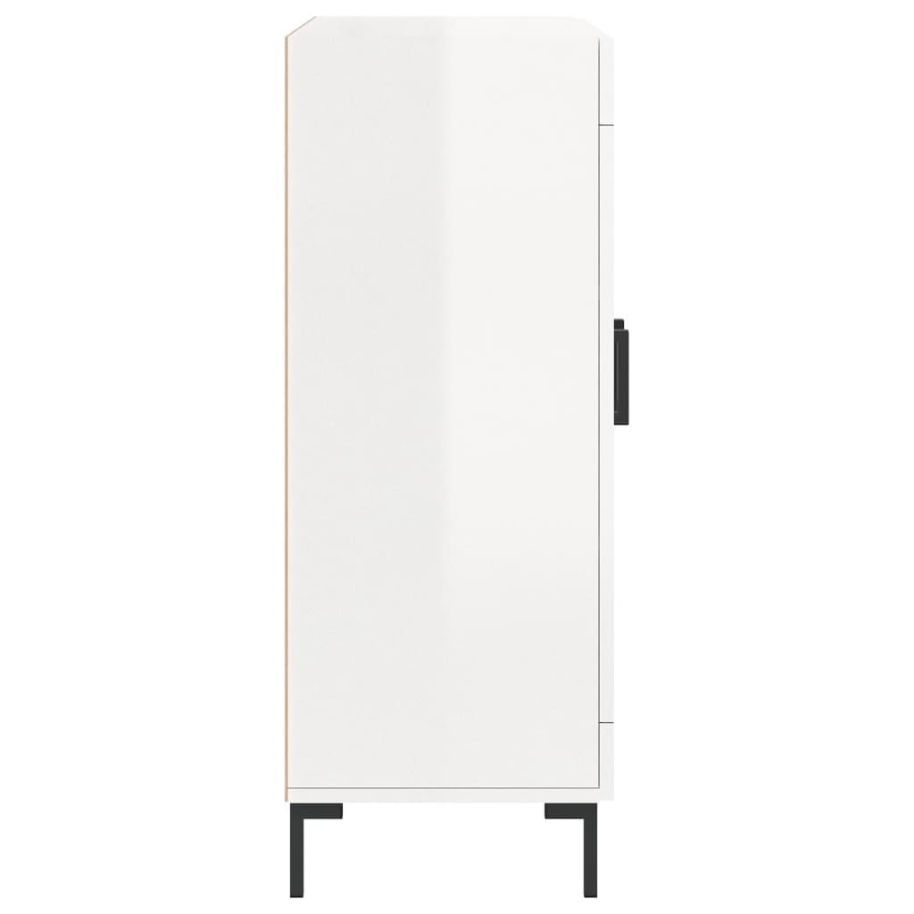 Credenza 69,5x34x90 cm in Legno Multistrato Bianco Lucido 827790