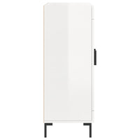 Credenza 69,5x34x90 cm in Legno Multistrato Bianco Lucido 827790