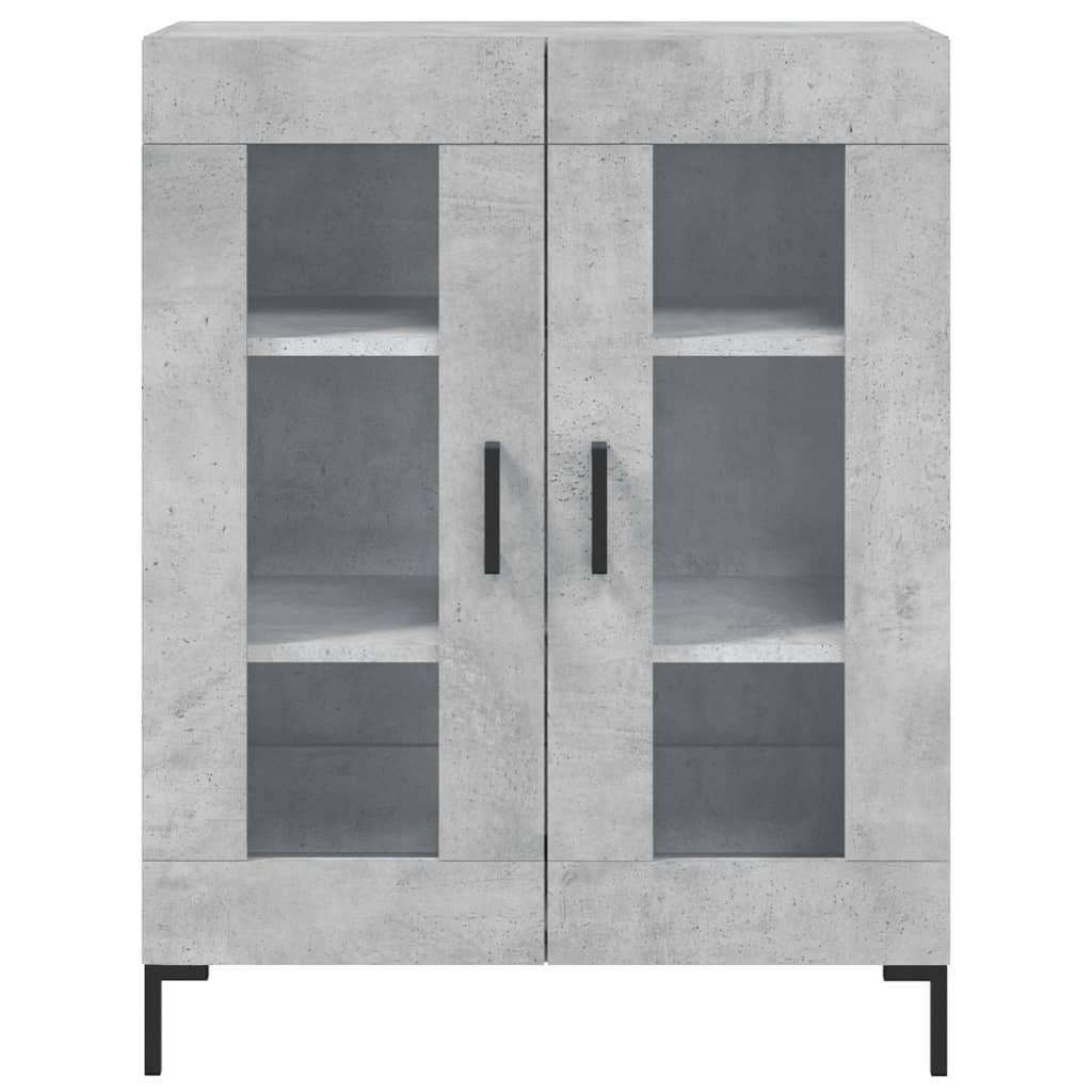 Credenza-Buffet-Armadio da cucina Grigio Cemento 69,5x34x90 cm in Legno Multistrato 164722