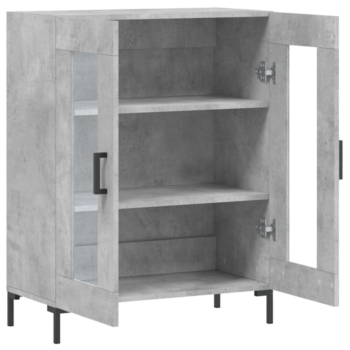 Credenza-Buffet-Armadio da cucina Grigio Cemento 69,5x34x90 cm in Legno Multistrato 164722