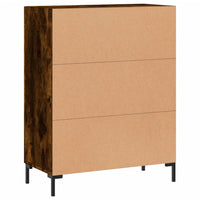 Credenza Rovere Fumo 69,5x34x90 cm in Legno Multistrato 827793