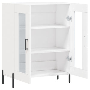 Credenza-Buffet-Armadio da cucina Bianca 69,5x34x90 cm in Legno Multistrato 106897