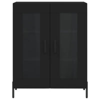 Credenza buffet cassettiera mobile contenitore organizer cucina soggiorno soggiorno 69,5 x 34 x 90 cm multistrato nero 02_0036050