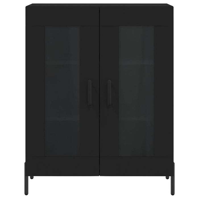 Credenza buffet cassettiera mobile contenitore organizer cucina soggiorno soggiorno 69,5 x 34 x 90 cm multistrato nero 02_0036050