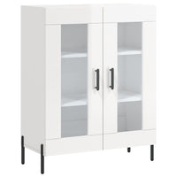 Credenza 69,5x34x90 cm in Legno Multistrato Bianco Lucido 827798