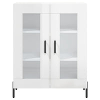 Credenza 69,5x34x90 cm in Legno Multistrato Bianco Lucido 827798