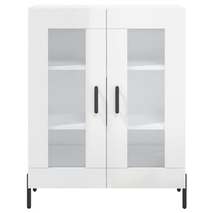 Credenza 69,5x34x90 cm in Legno Multistrato Bianco Lucido 827798