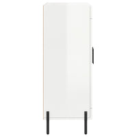 Credenza 69,5x34x90 cm in Legno Multistrato Bianco Lucido 827798