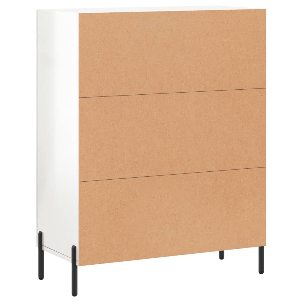 Credenza 69,5x34x90 cm in Legno Multistrato Bianco Lucido 827798