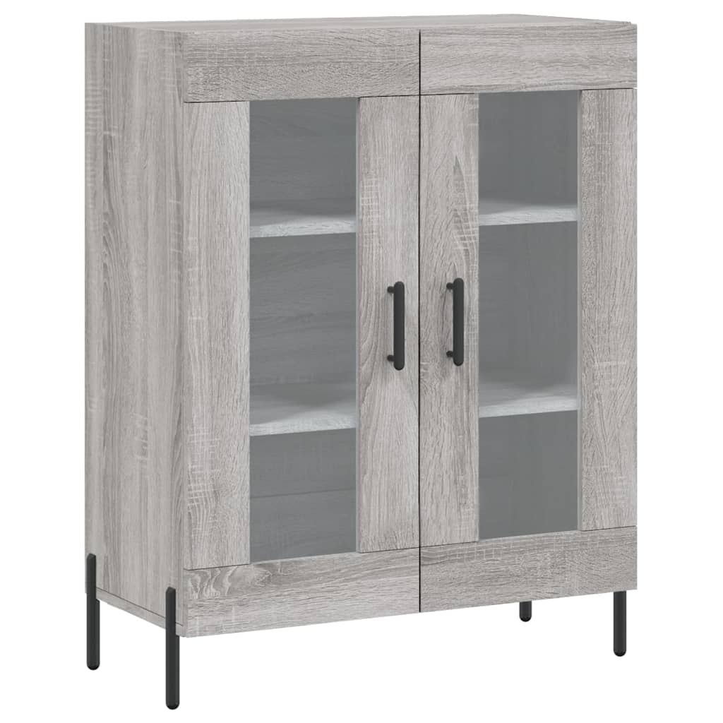 Credenza Grigio Sonoma 69,5x34x90 cm in Legno Multistrato 827802