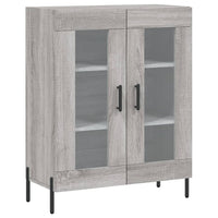 Credenza Grigio Sonoma 69,5x34x90 cm in Legno Multistrato 827802