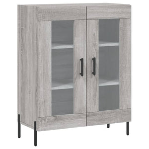 Credenza Grigio Sonoma 69,5x34x90 cm in Legno Multistrato 827802