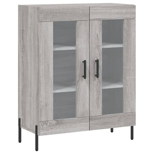Credenza Grigio Sonoma 69,5x34x90 cm in Legno Multistrato 827802