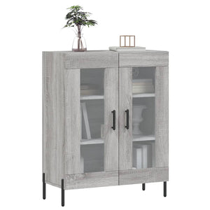 Credenza Grigio Sonoma 69,5x34x90 cm in Legno Multistrato 827802