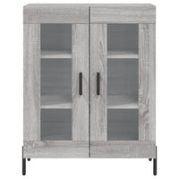 Credenza Grigio Sonoma 69,5x34x90 cm in Legno Multistrato 827802