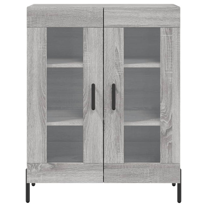 Credenza Grigio Sonoma 69,5x34x90 cm in Legno Multistrato 827802
