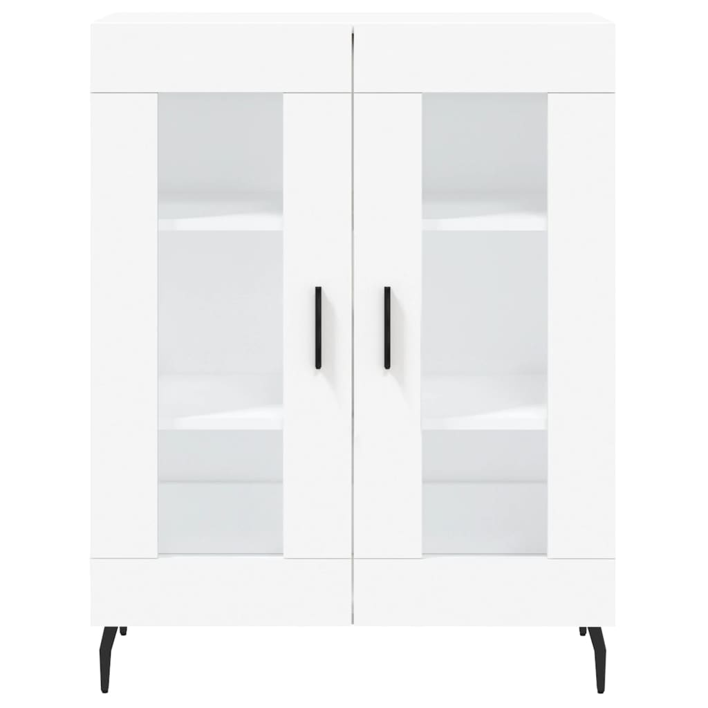 Credenza-Buffet-Armadio da cucina Bianca 69,5x34x90 cm in Legno Multistrato 299756