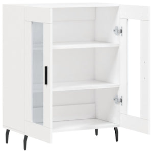 Credenza-Buffet-Armadio da cucina Bianca 69,5x34x90 cm in Legno Multistrato 299756