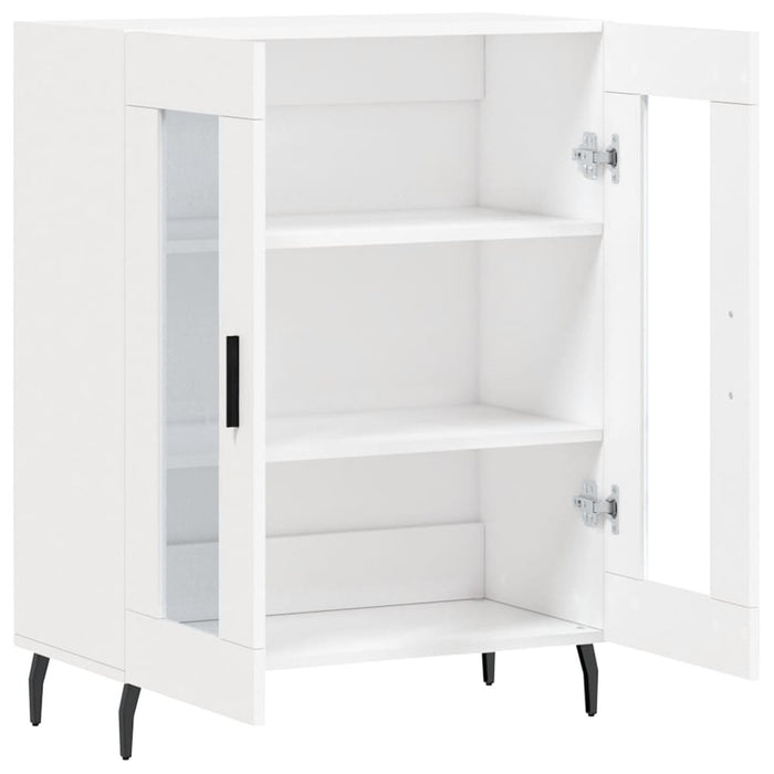 Credenza-Buffet-Armadio da cucina Bianca 69,5x34x90 cm in Legno Multistrato 299756