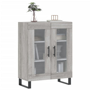 Credenza Grigio Sonoma 69,5x34x90 cm in Legno Multistrato 827818
