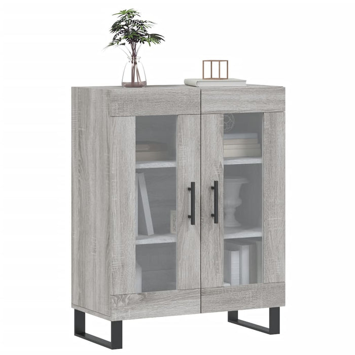 Credenza Grigio Sonoma 69,5x34x90 cm in Legno Multistrato 827818