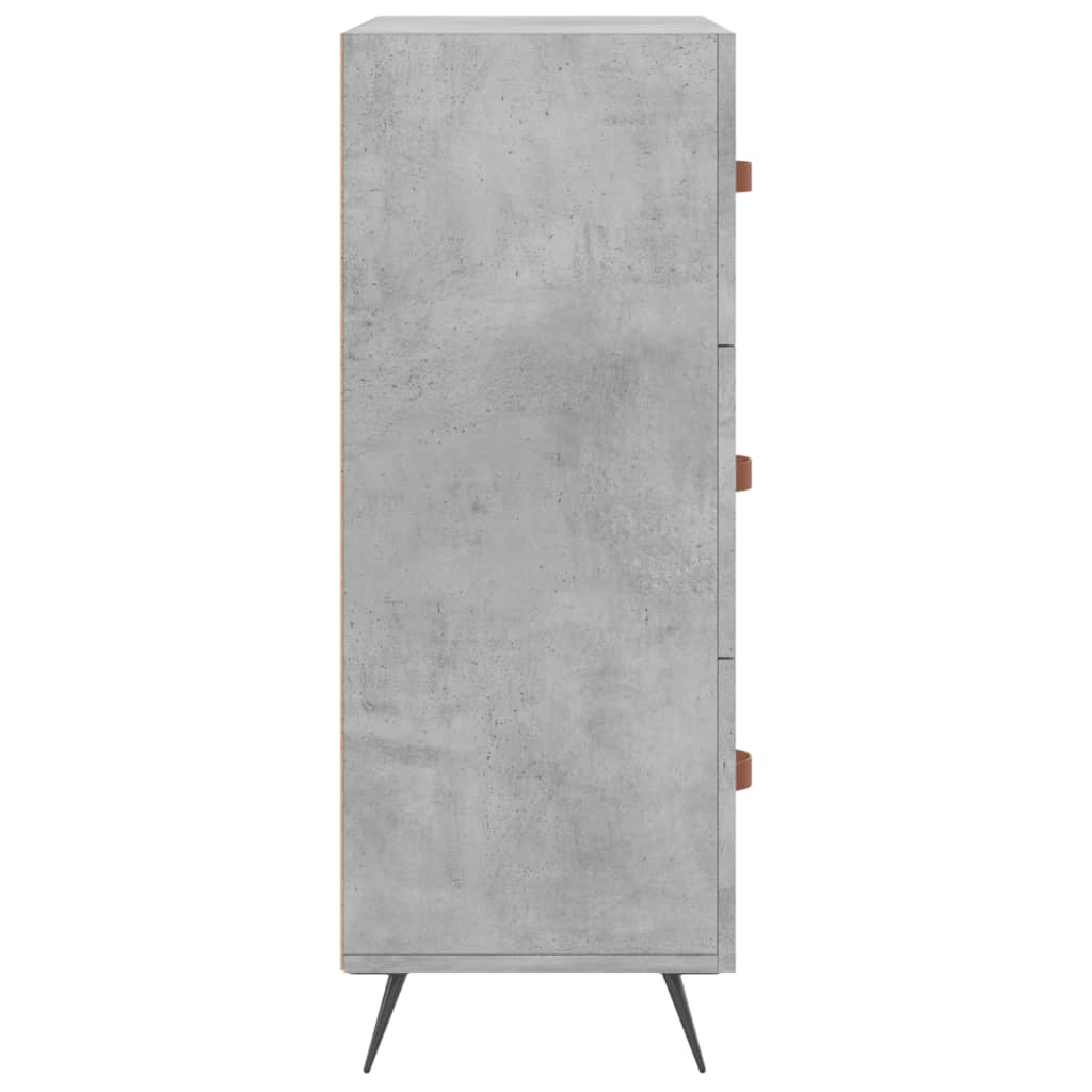 Credenza Grigio Cemento 69,5x34x90 cm in Legno Multistrato 827824